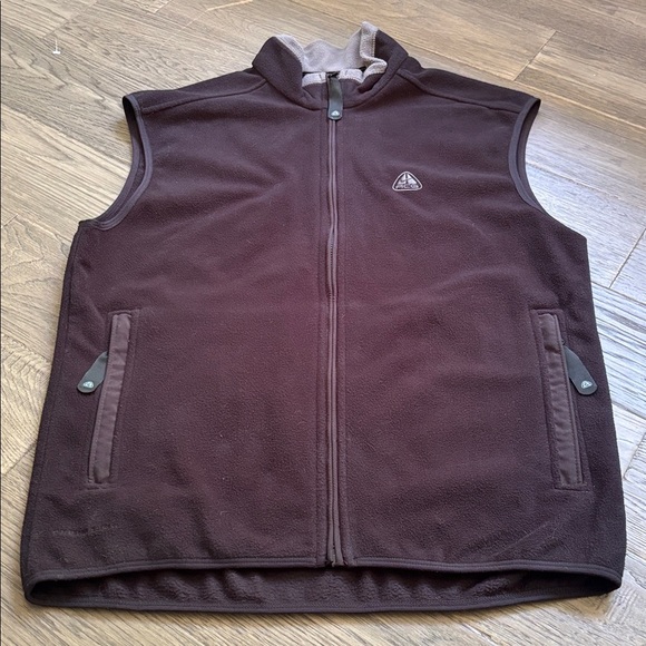 Nike ACG | Vintage Black Fleece Vest Therma Layer 2 Size Large - Picture 2 of 15